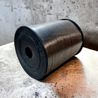 Panglica decorativa pentru baloane si cadouri neagra 500 m0.5 cm