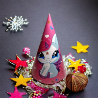 Coifuri 16 x 11 cm Unicorn 10 bucati in set (2 lei coiful)