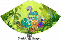 Coifuri 16 x 11 cm Dinozauri 10 bucati in set (2 lei coiful)
