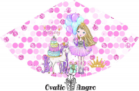 Coifuri 16 x 11 cm Printesa si unicorn 10 bucati in set (2 lei coiful)