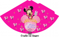 Coifuri 16 x 11 cm Minnie Mouse 10 bucati in set (2 lei coiful)