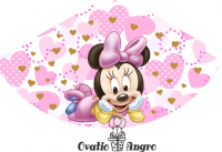 Coifuri 16 x 11 cm Minnie Mouse bebelusi 10 bucati in set (2 lei coiful)