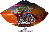 Coifuri 16 x 11 cm Super eroi 10 bucati in set (2 lei coiful)