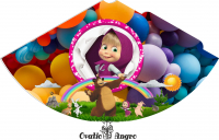 Coifuri 16 x 11 cm Masa si Ursul 10 bucati in set (2 lei coiful)