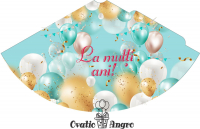 Coifuri 16 x 11 cm Baloane 10 bucati in set (2 lei coiful)