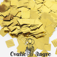 Confeti patrat auriu pentru baloane 250 gr