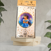 Фольгированный шар круг Принцесса Жасмин  18''/46 см