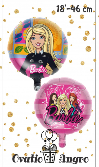 Balon folie rotund Barbie-1 18''/46 cm