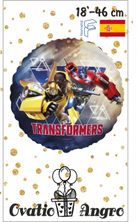 Фольгированный шар круг Трансформер-2 18''/46 см Flexmetal