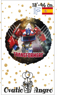 Фольгированный шар круг Трансформер-3 18''/46 см Flexmetal