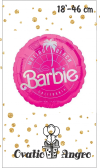 Balon folie rotund Barbie-2 18''/46 cm