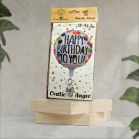 Balon folie rotund Happy Birthday to you 18''/46 cm