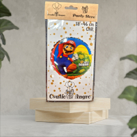 Balon folie rotund Mario 18''/46 cm