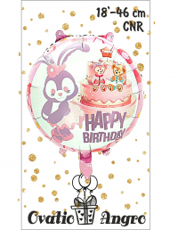 Balon folie rotund Iepuras 18''/46 cm