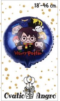 Balon folie rotund Harry Potter 18''/46 cm
