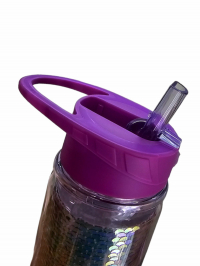 Pahar pentru apa cu paiete 700 ml