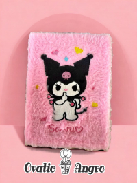 Carnetel pufos KUROMI roz