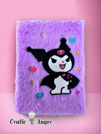 Carnetel pufos KUROMI violet