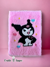 Carnetel pufos KUROMI fucsia