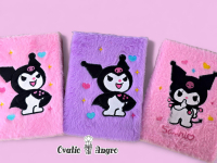 Carnetel pufos KUROMI roz