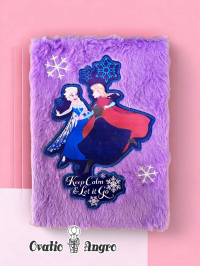 Carnetel pufos FROZEN violet